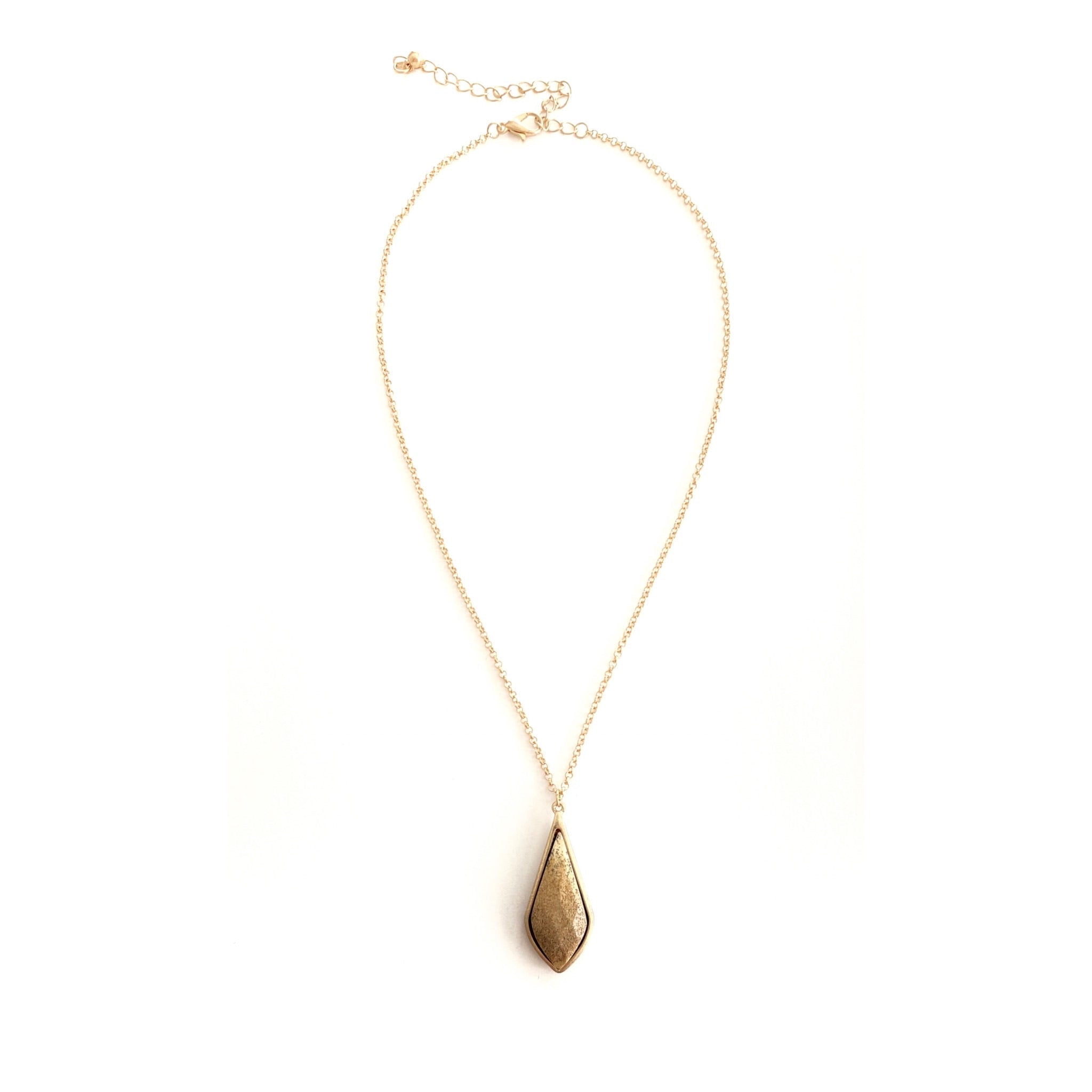 Desert Haze Long Stone Pendant Necklace