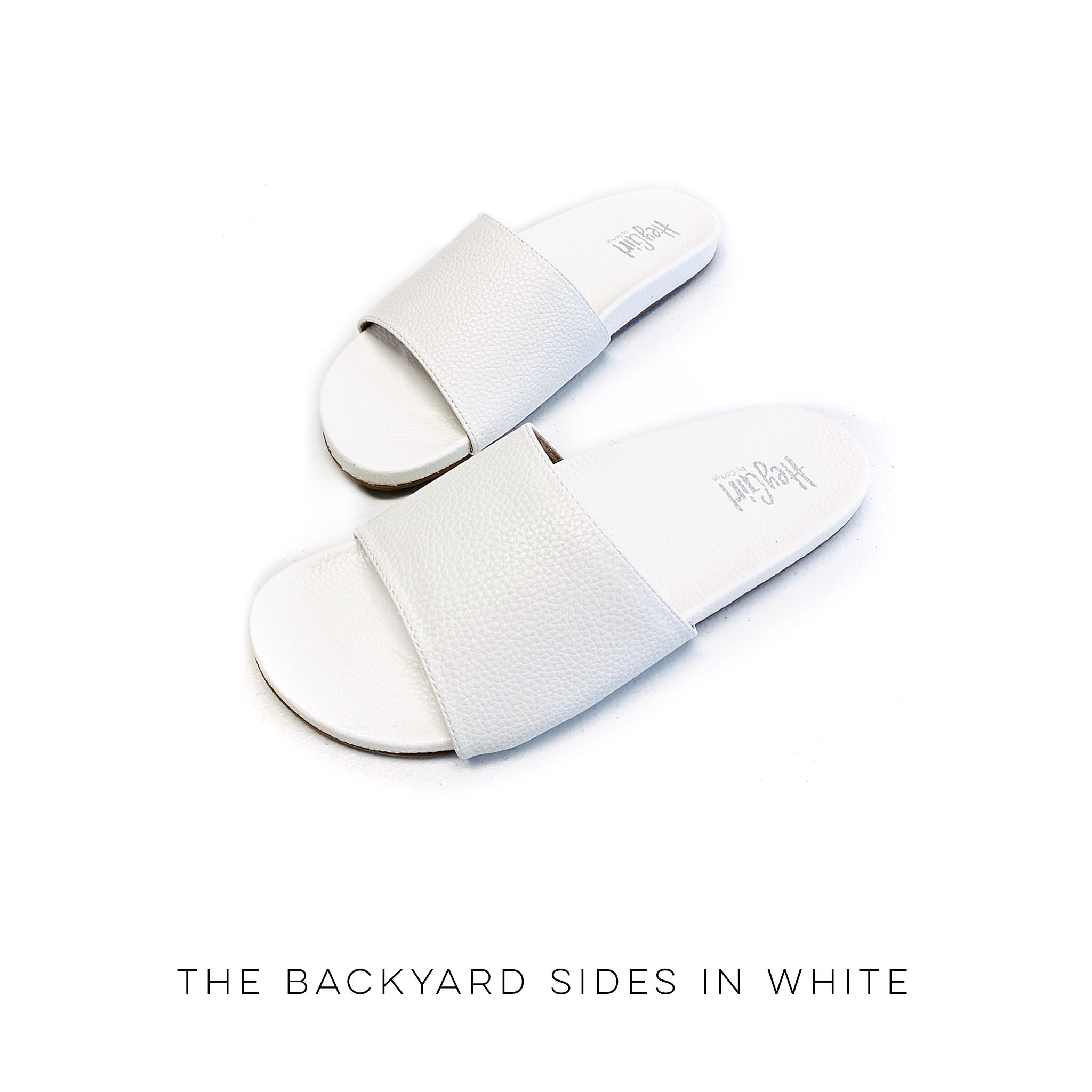 The Backyard Slides in White