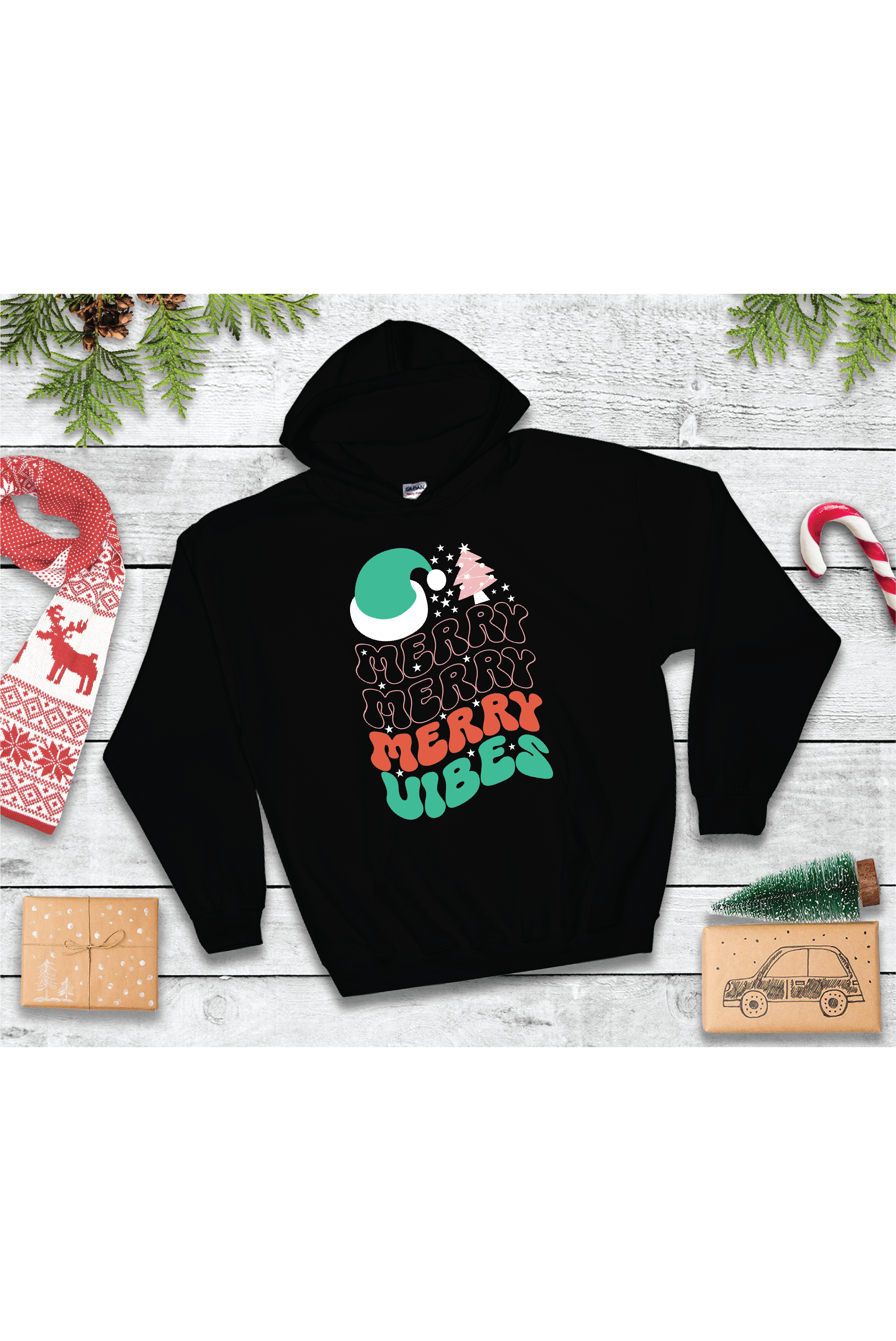 Merry Vibes Hoodie