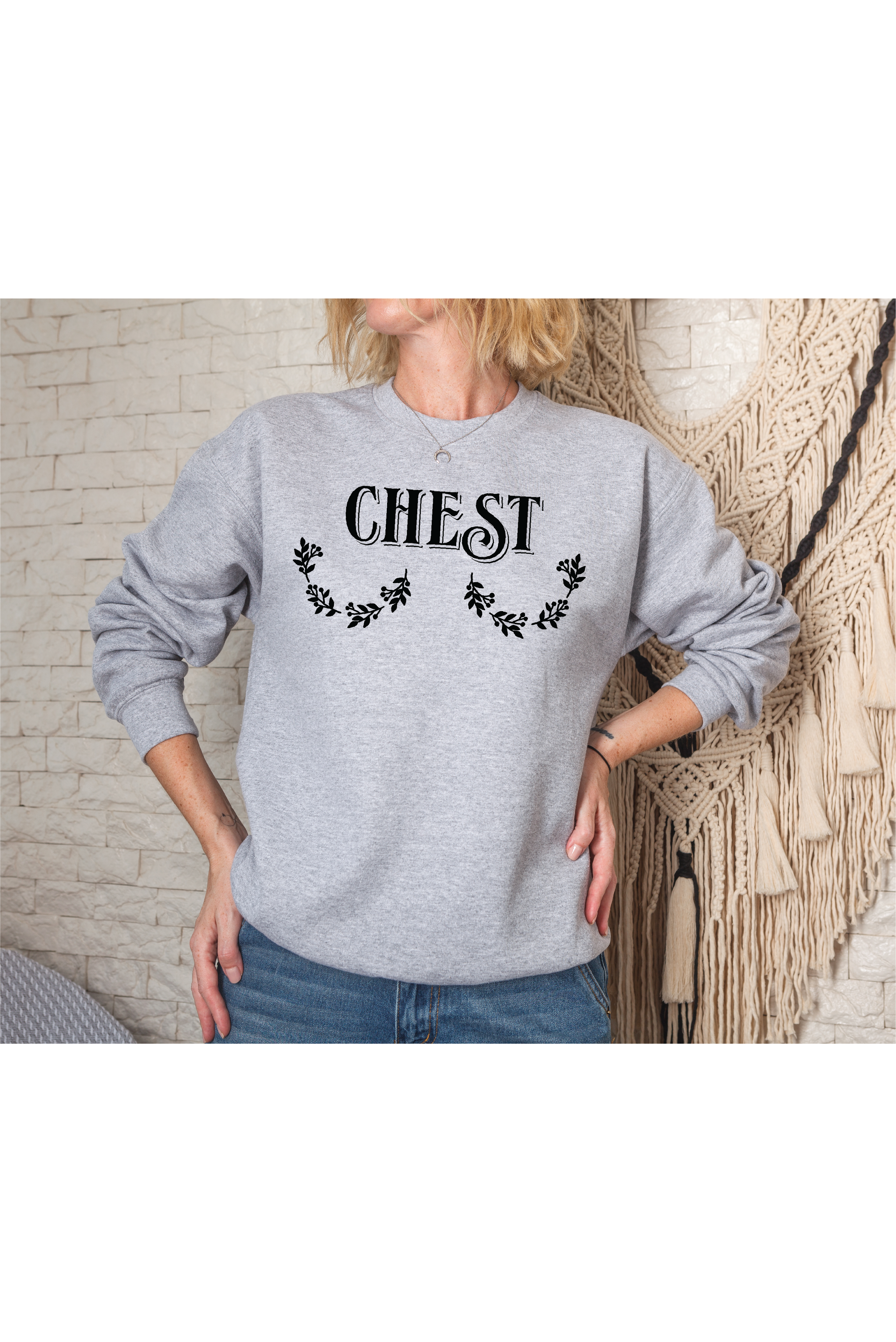 Chest-Nuts Graphic Crewneck