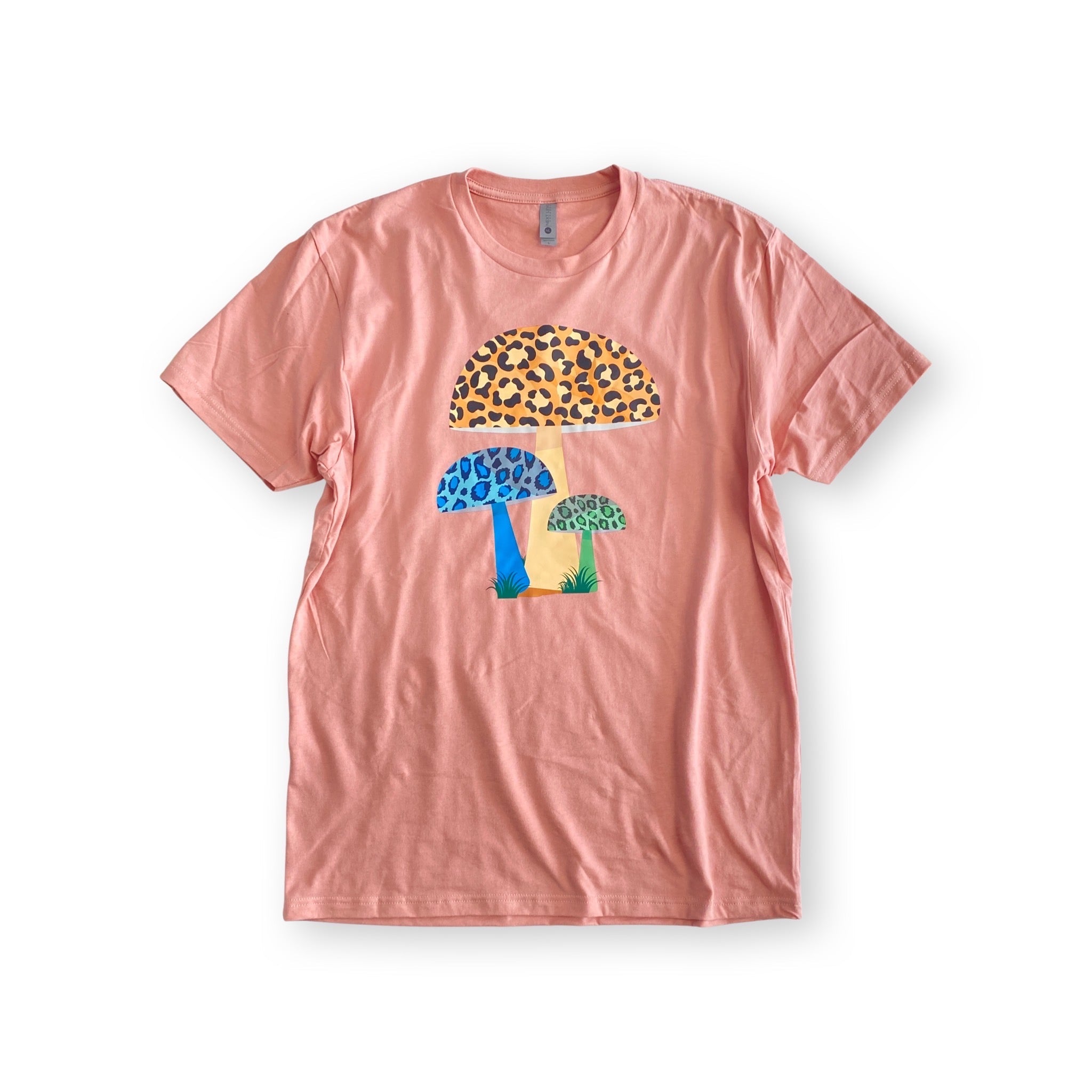 Wild Leopard Mushrooms Graphic Tee