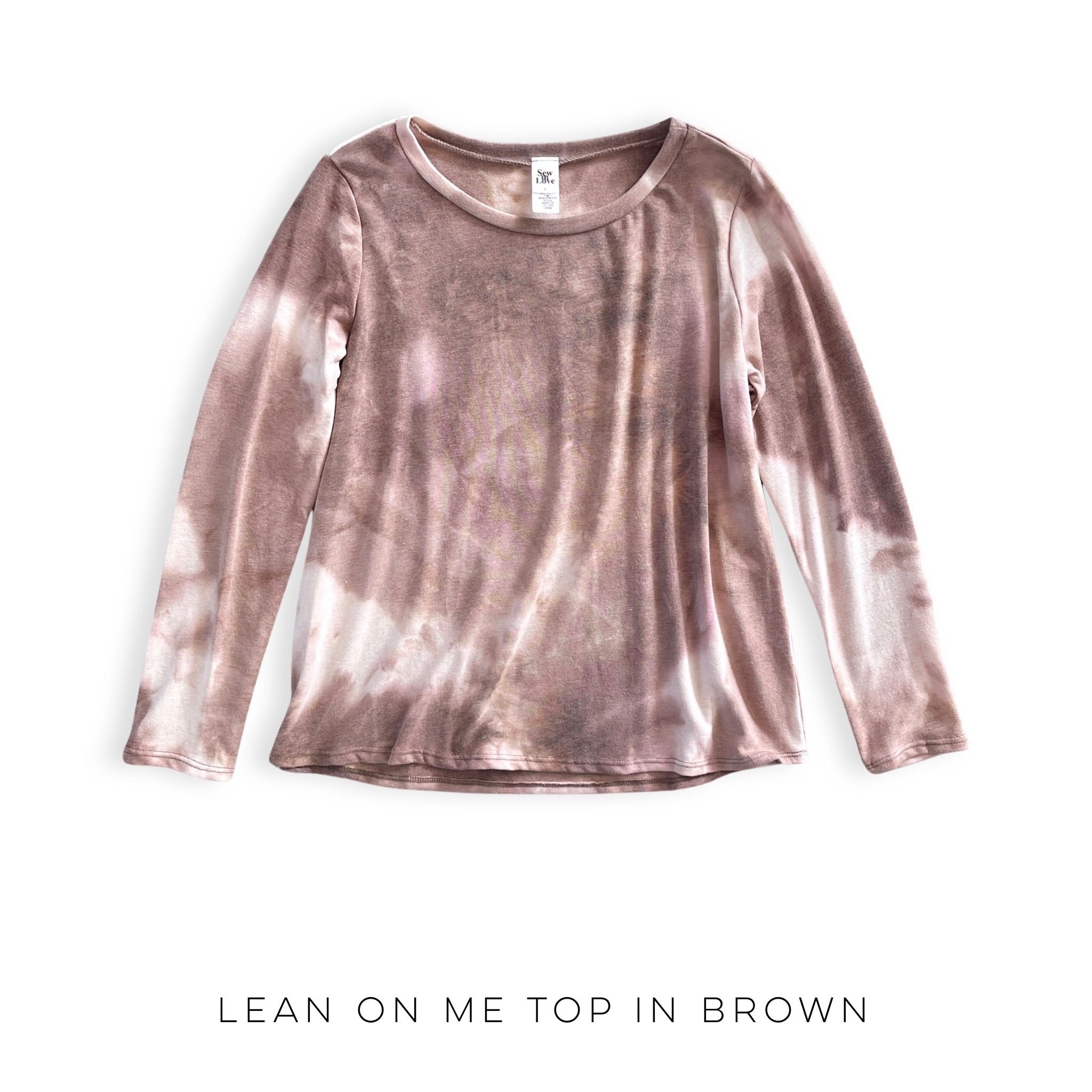Lean on Me Top in Brown