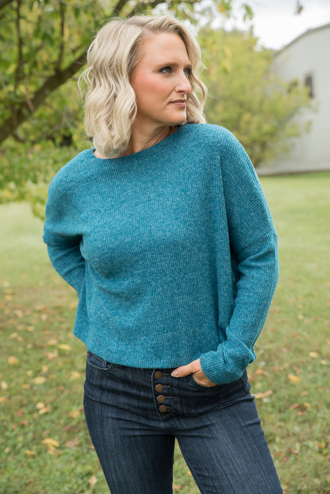 The One and Only Sweater in Teal