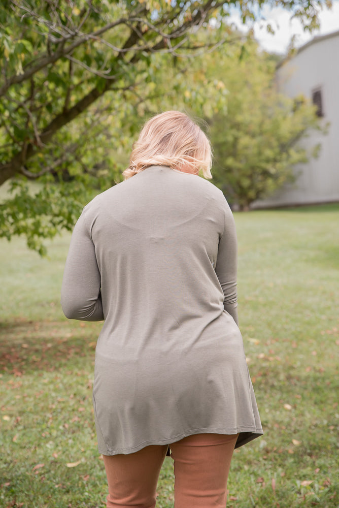 Ready for It Cardigan in Olive