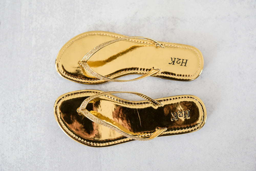 Sassy Sandals in Gold
