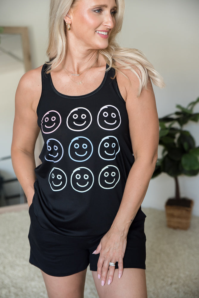 All Smiles Graphic Tank