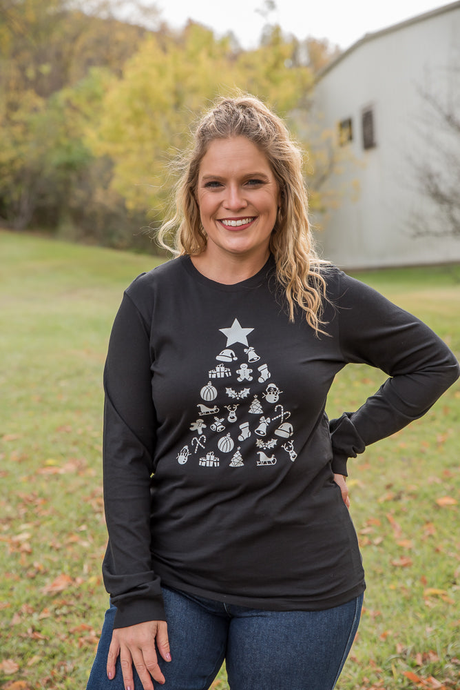 Decorate the Tree Long Sleeve Graphic Tee