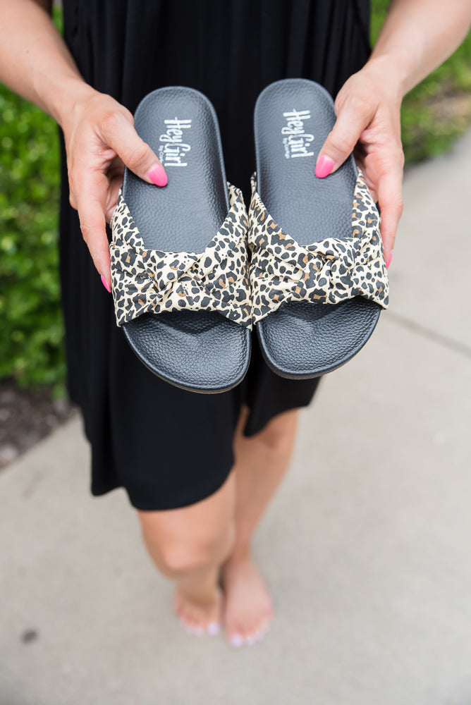 Staycation Sandals in Leopard