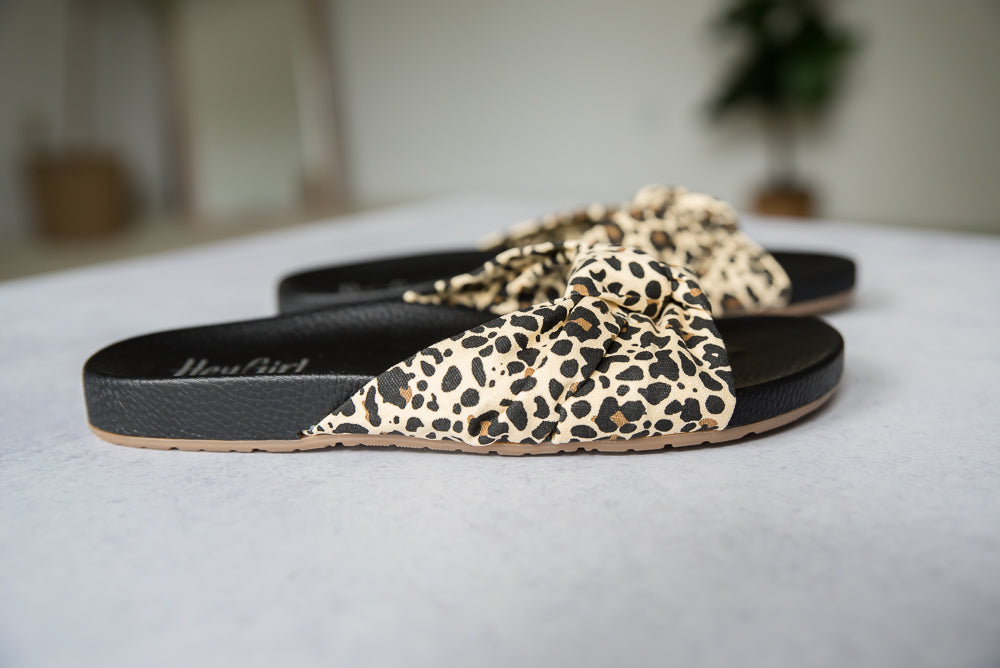 Staycation Sandals in Leopard