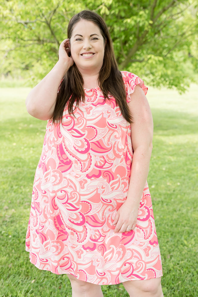 Coral Splash Dress