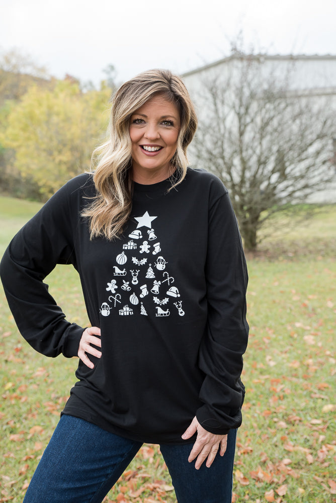 Decorate the Tree Long Sleeve Graphic Tee