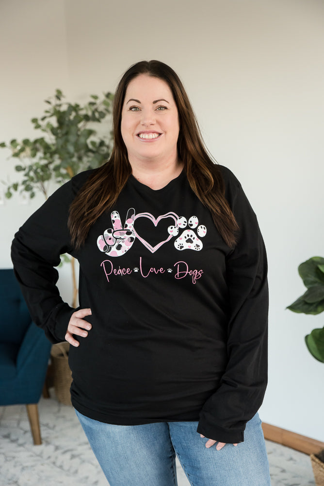 Peace Love Dogs Graphic Tee