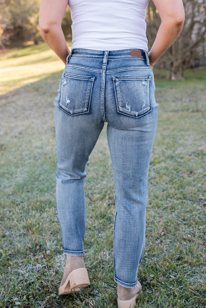 Rise to the Challenge Judy Blue Boyfriend Jeans