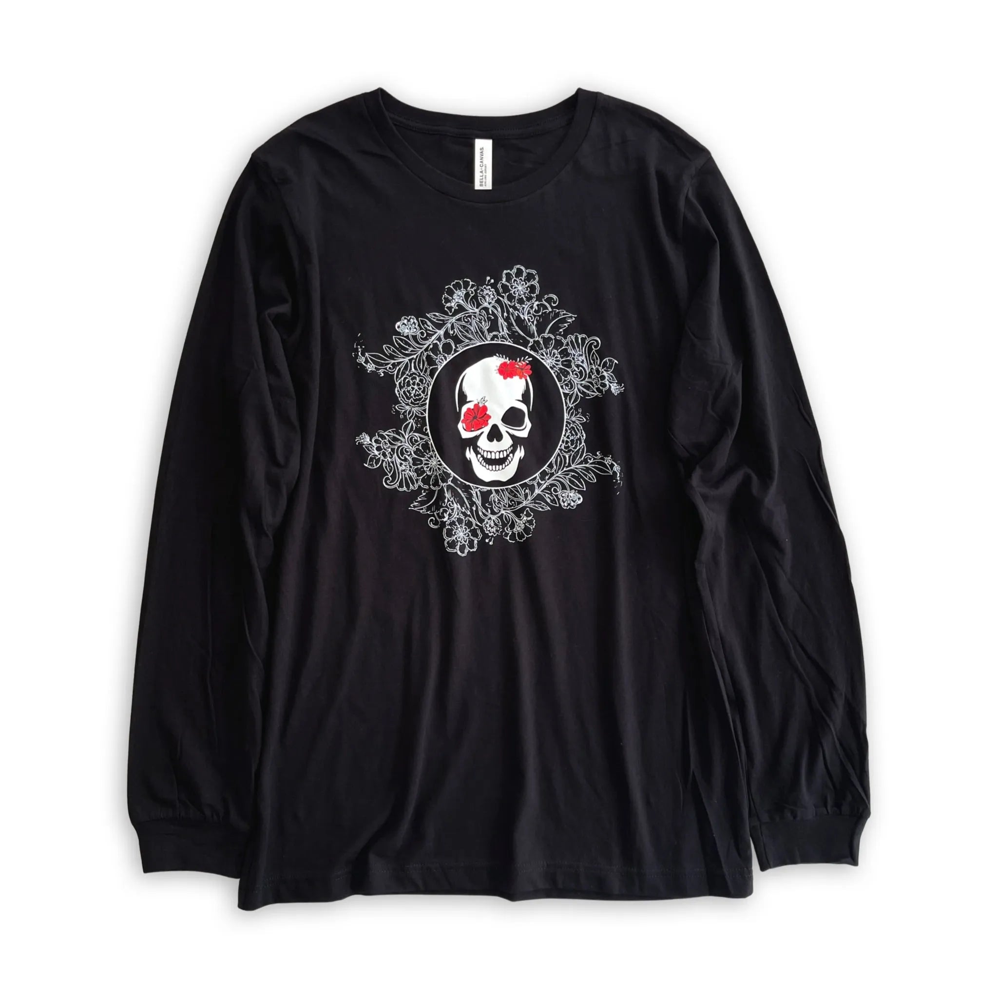 Adorned with Flowers Long Sleeve Tee