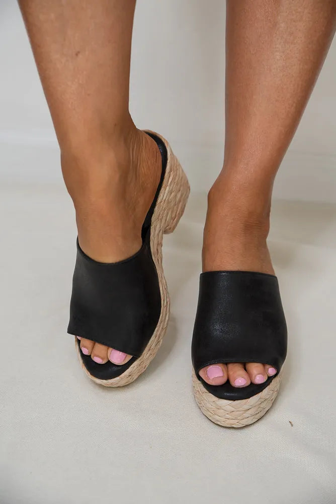 Solstice Sandals in Black